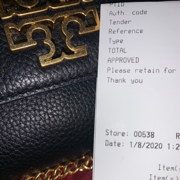 Tory Burch Britten Chain Wallet Crossbody- black - Picture 6 of 6